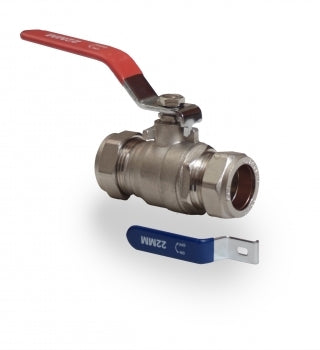 Lever Ball Valve Red/Blue 22Mm
22Mm