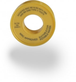 Ptfe Gas Tape 12Mm X 0.075Mm Yellow