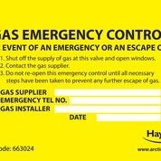 Label Gas Emergency Control
Pack Of 10