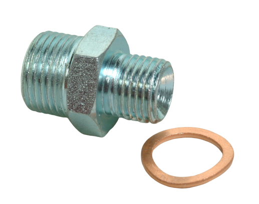Hex Nipple Male 1/4 X 3/8 Bsp Oil Line Union