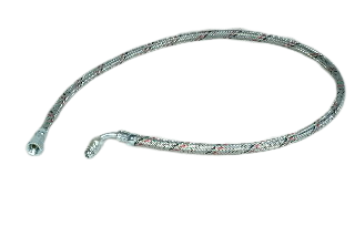 Oil Line Metal Braided 900Mm 36" 1/4M Elbow X 1/4F