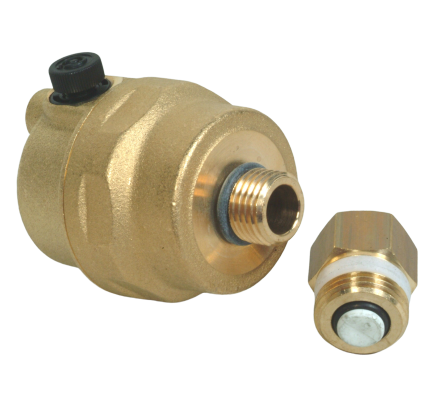 Caleffi Auto Air Vent 3/8" 10 Bar T Max 110 Deg C