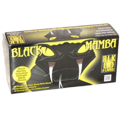 Black Mamba Gloves Nitrilie Black Extra Large Box Of 100
