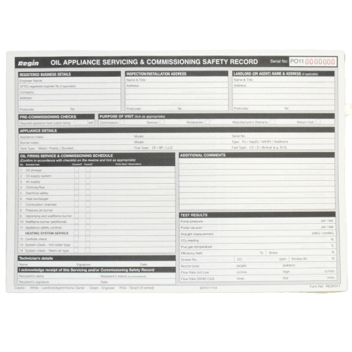 Regin Pad Po11 Oil Appliance Service & Commissioning Safety