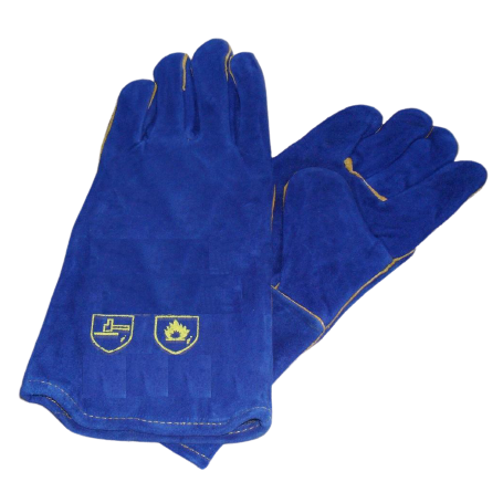 Large Blue Gauntlet Pair Size 11 Glove