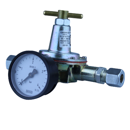 Gok Oil Pressure Regulator
& Gauge 0.2-5 Bar 180L/Hr 10Mm