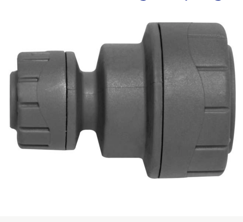 Polyplumb Enhanced Pushfit Coupler Reducer - 22mm X 15mm