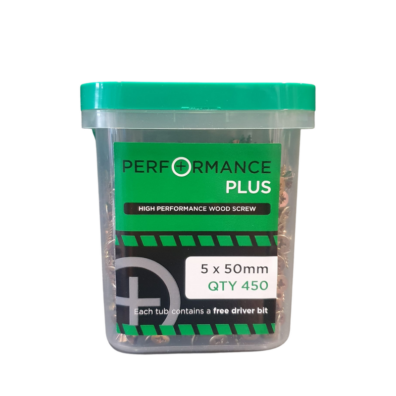 Samac Performance Plus
5 X 50Mm Wood Screw 450
