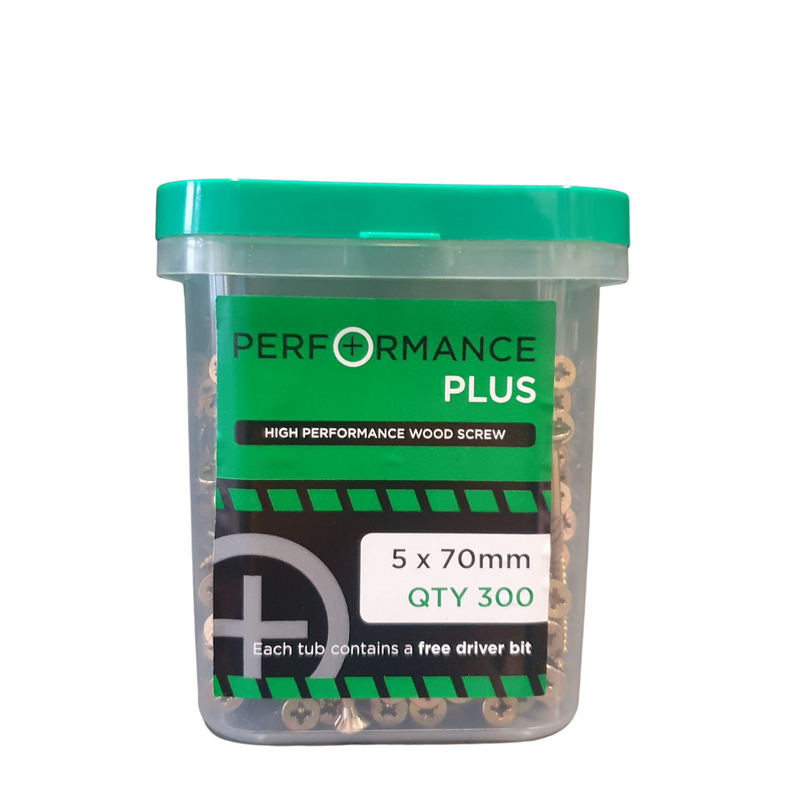 Samac Performance Plus
5 X 70Mm Wood Screw 300