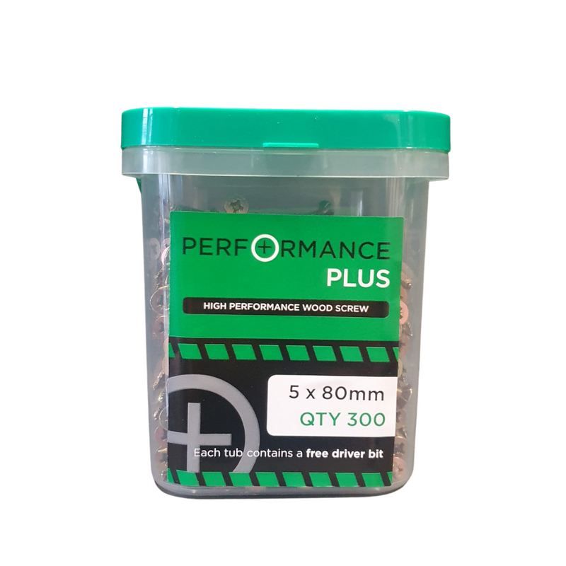 Samac Performance Plus
5 X 80Mm Wood Screw 300