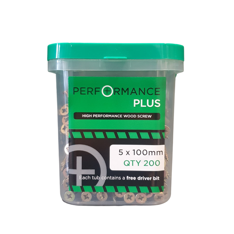 Samac Performance Plus
5 X 100Mm Wood Screw 200