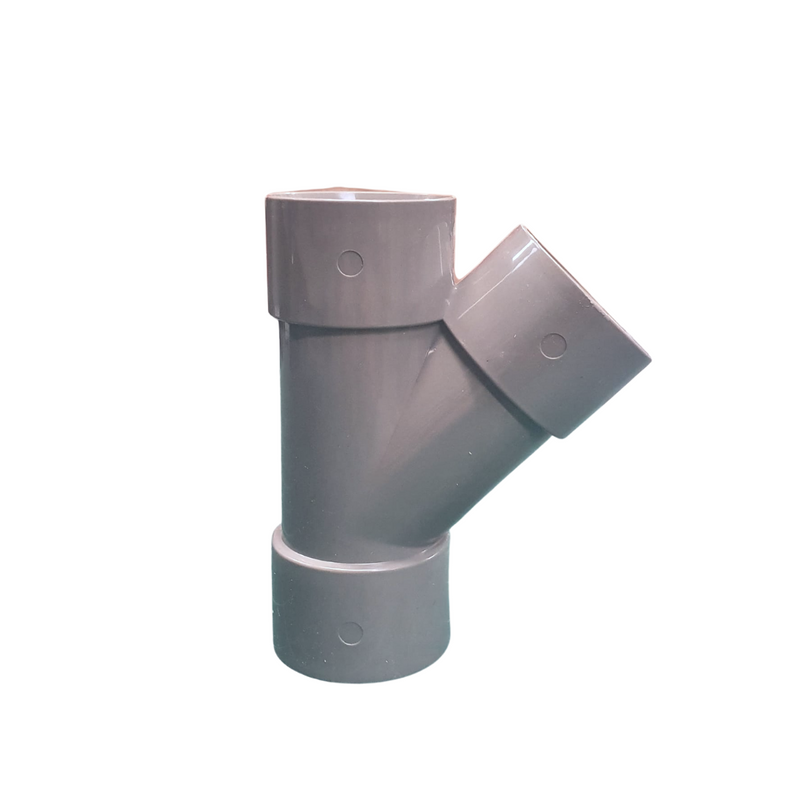 Solvent Weld Waste 40Mm 135Deg Y Branch - Grey