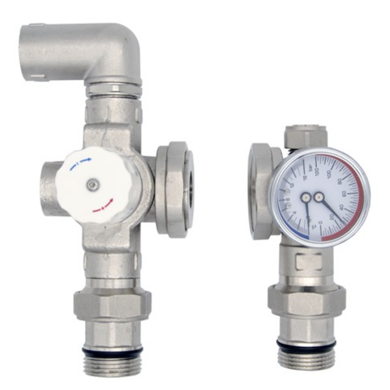 UFH Mixing Valve With Temp &
Pressure Gauge (1 inch)