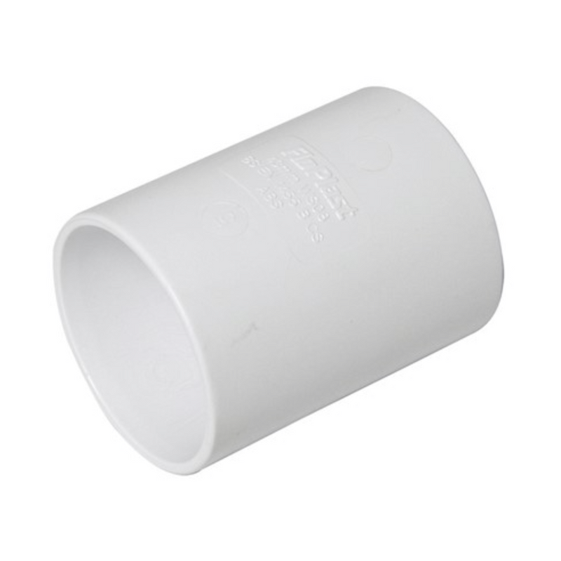Solvent Weld Waste 40Mm Coupling - White