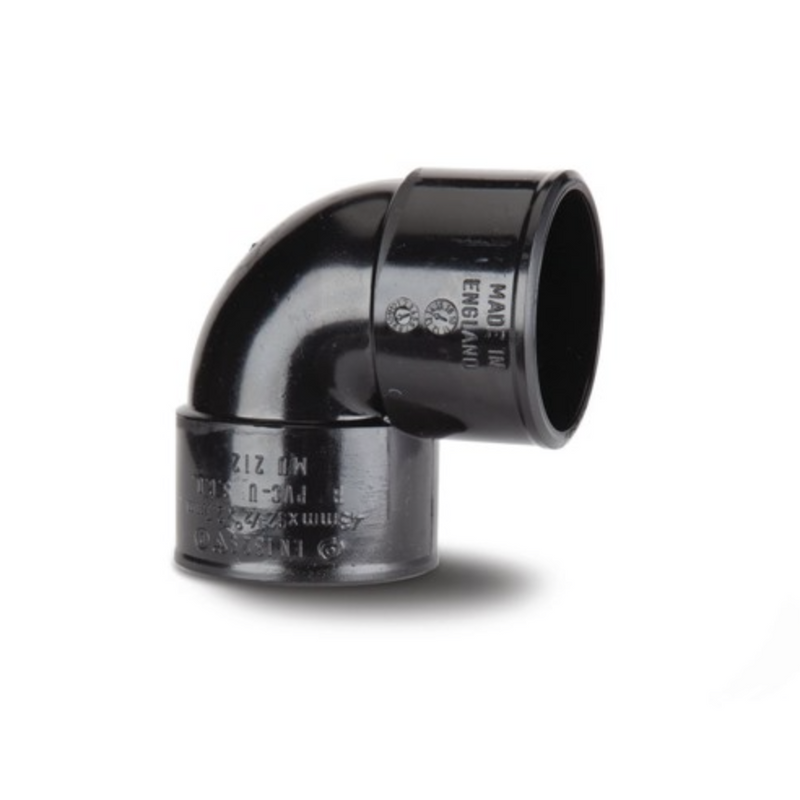 Solvent Weld Waste 40Mm Knuckle - Black