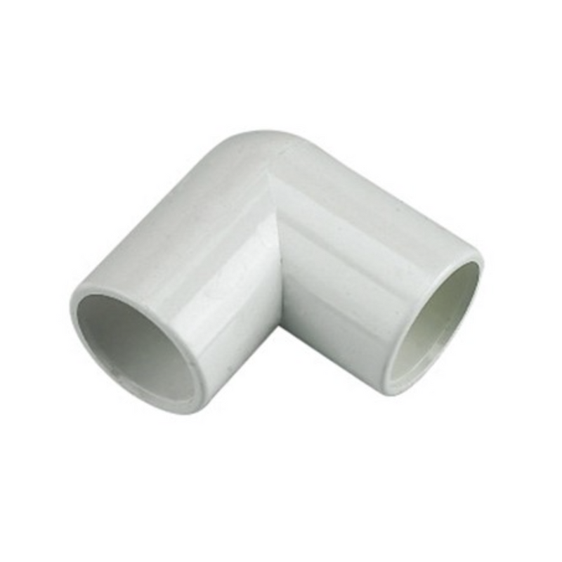 Solvent Weld 21.5Mm Overflow 90Deg Elbow - White