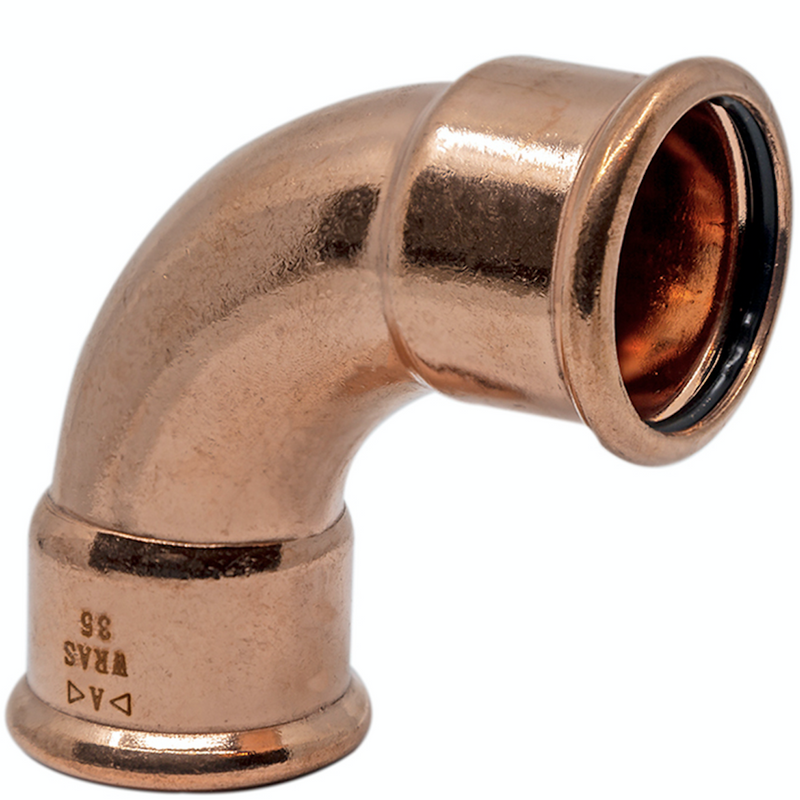 Press Fit Gas Elbow - 22Mm
