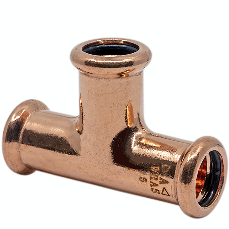 Press Fit Gas Tee - 15Mm