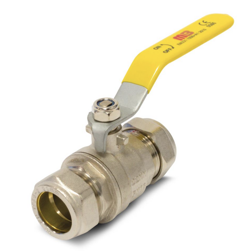 Lever Ball Valve Yellow Handle
Gas - 28Mm