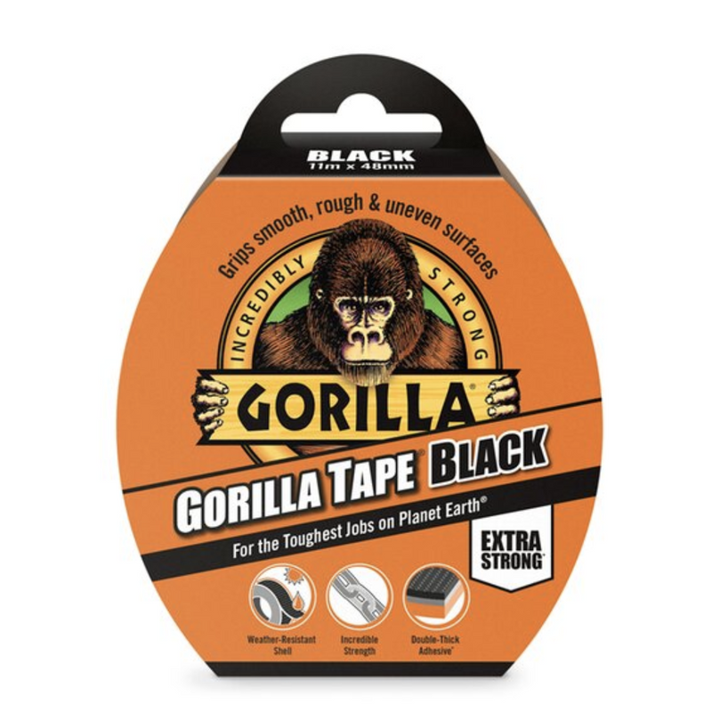 Gorilla Tape Black -
11M X 48Mm