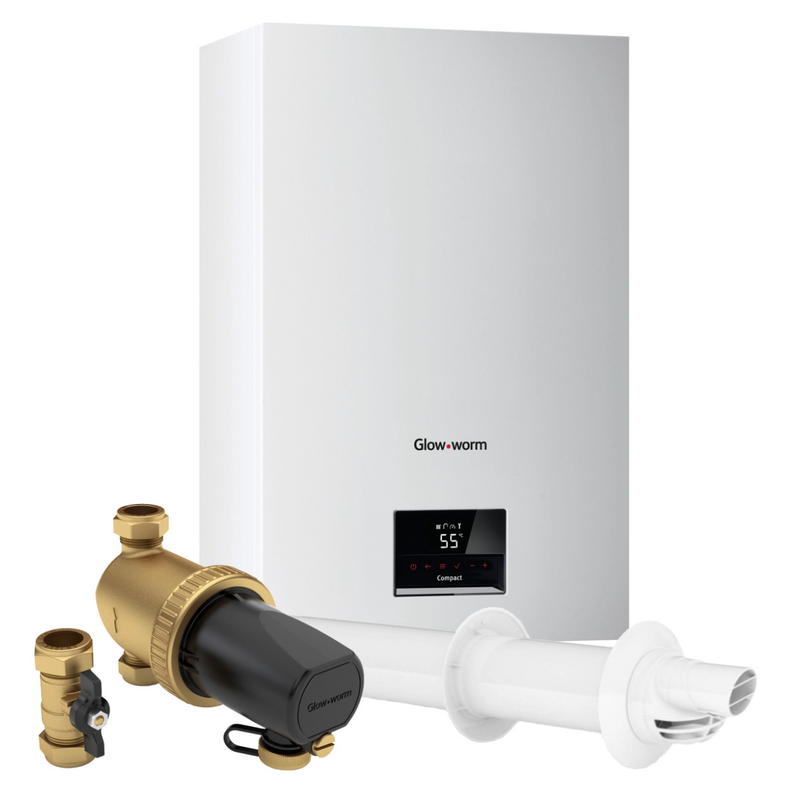 Glow-Worm Compact 24C Lpg
Combi Boiler, Flue & Filter