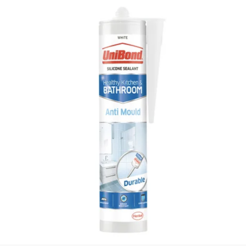 Unibond Anti-Mould Kitchen & Bathroom Sealant White 274G