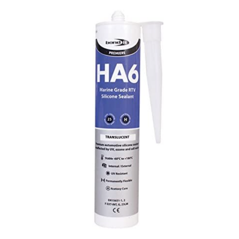Bond It Ha6 Hm Rtv Marine Silicone Clear