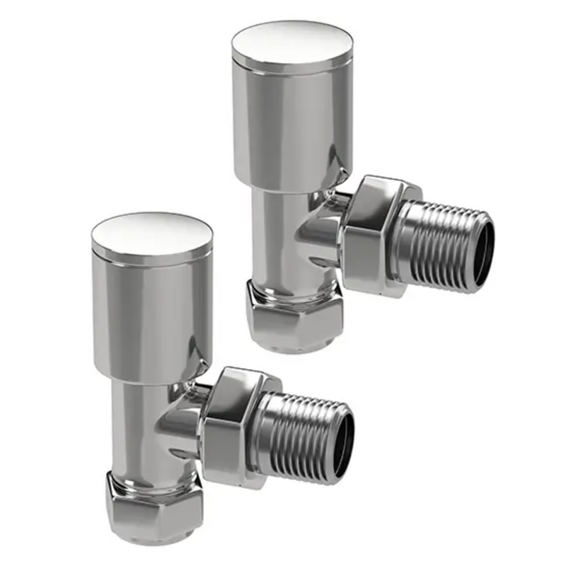 Angle Round Radiator Valve -
Chrome