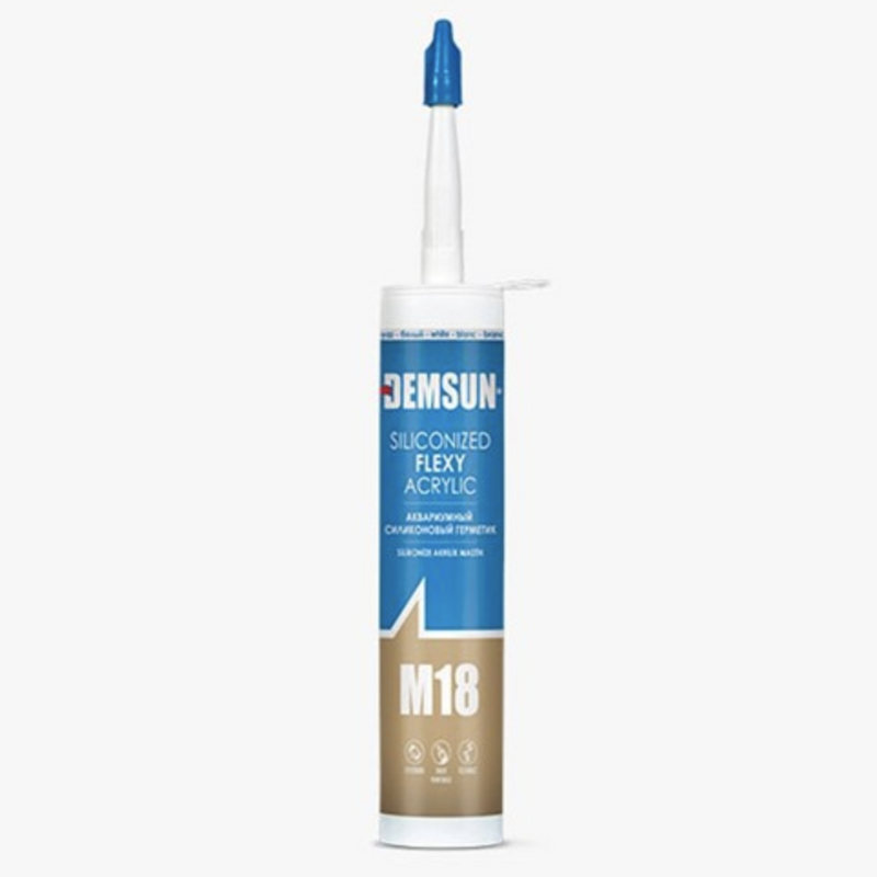 Demsun M18 Siliconised Flexy
Acrylic Sealant - White