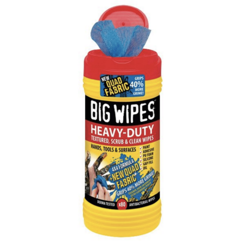 Big Wipes 4 X 4 Heavy Duty - Red Lid (Blue)