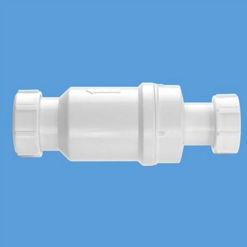 Mcalpine 1.25" Nut X Compression Waste Macvalve-1