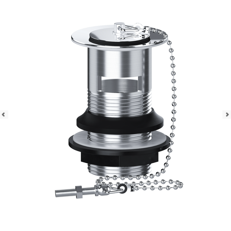 Viva Sanitary Chrome Plug Slotted Basin Waste