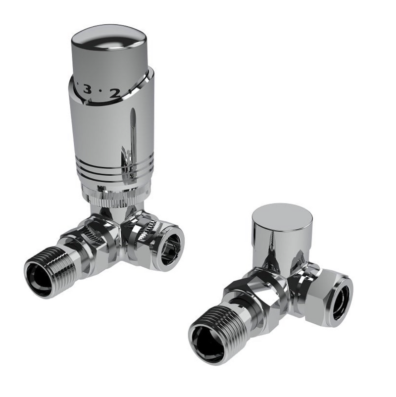 Kartell Chrome Corner Trv Thermostatic Radiator Valve