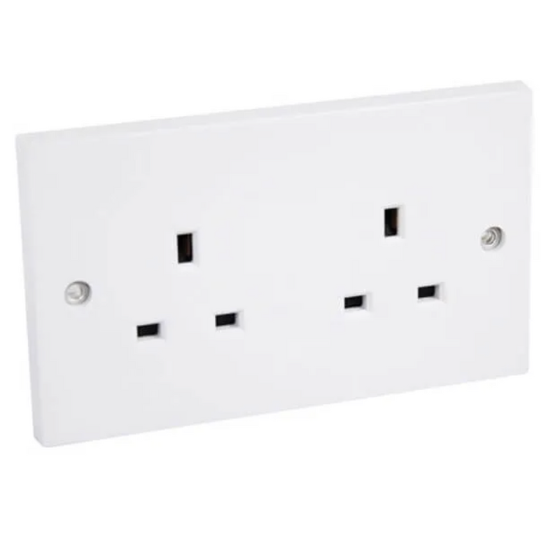 Unswitched Socket 2-Gang