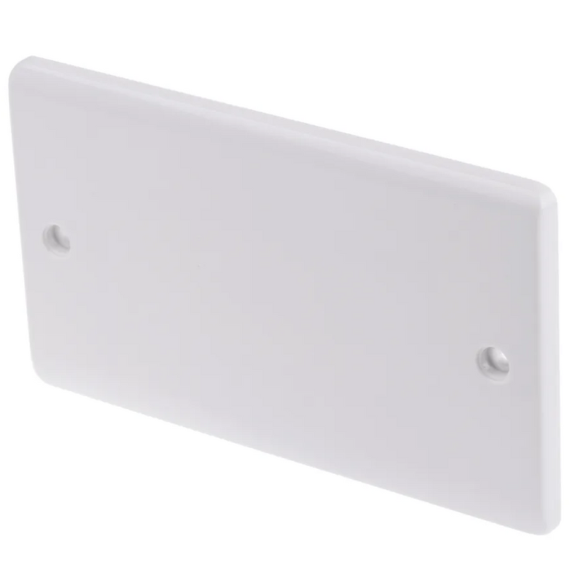 2 Gang Blanking Plate - White