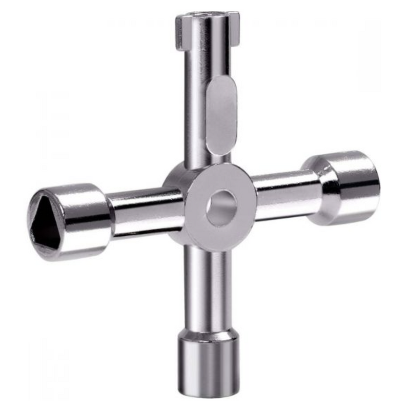 Hinton 4 Way Key - Chrome
