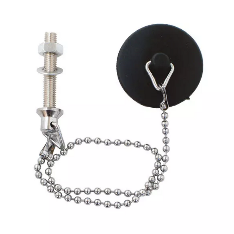 Black Basin Plug C/W Chain &
12" Stay Pre-Packed