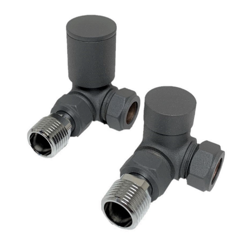 Corner Valve 15mm (Pair) - Anthracite
