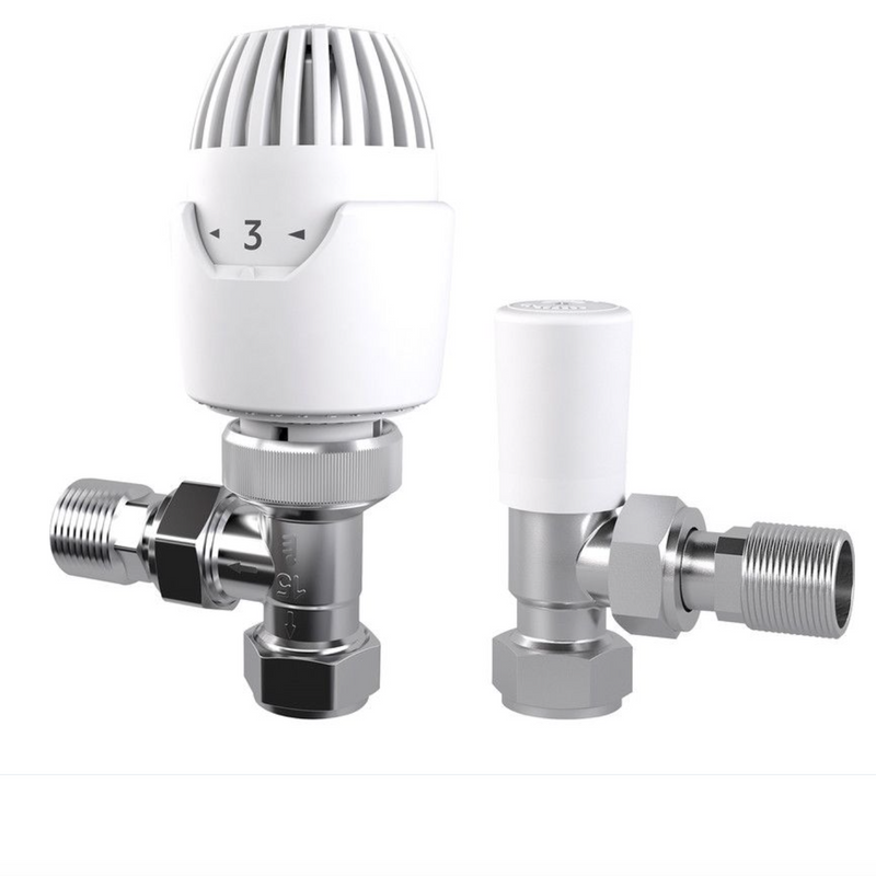 Drayton Angled Chrome Body
& Lockshield 15mm