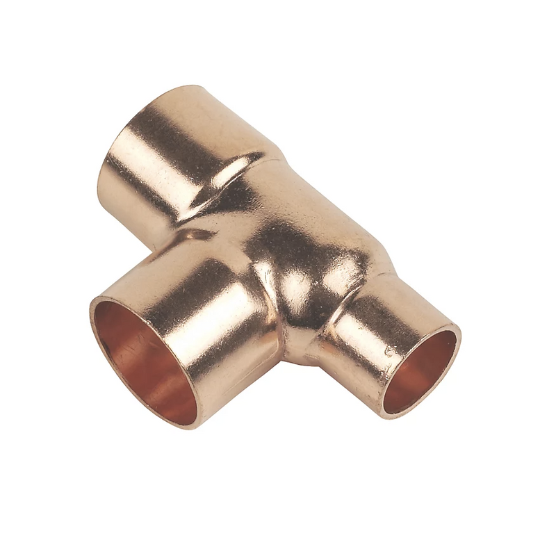 End Feed Reducing Tee - End &
Branch - 22Mm X 15Mm X 15Mm