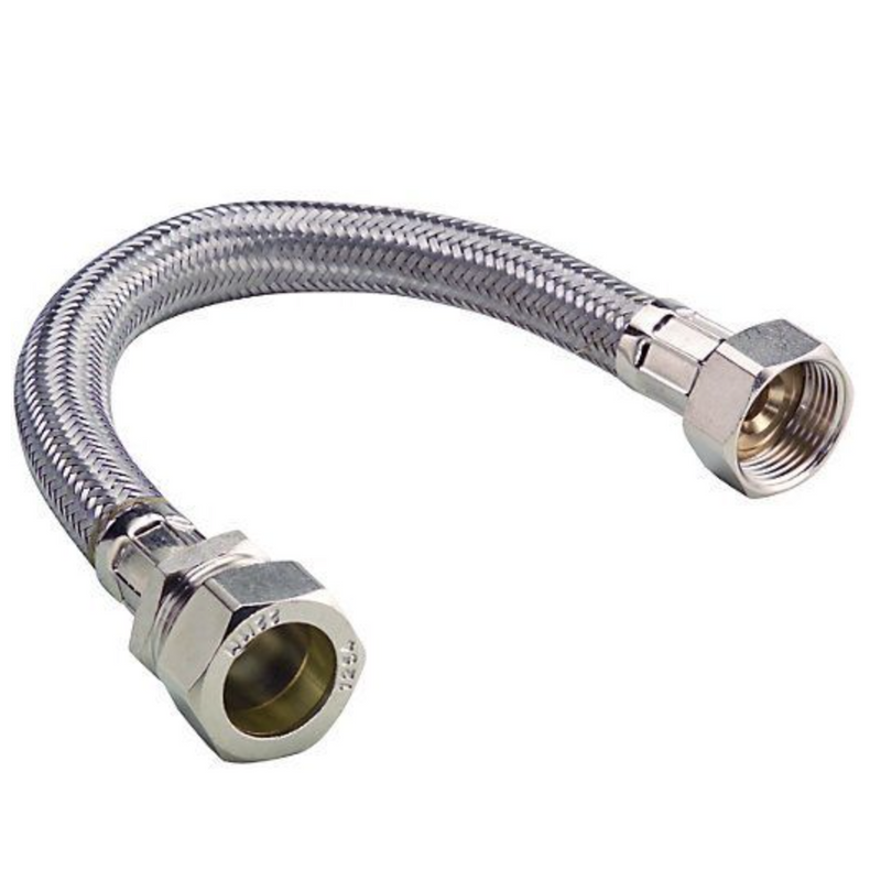 Flexible Tap Connector - 15Mm
X 1/2'' X 150Mm