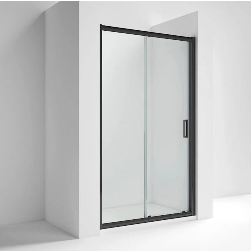 Sliding Door - 1000mm - 8mm - Matt Black
