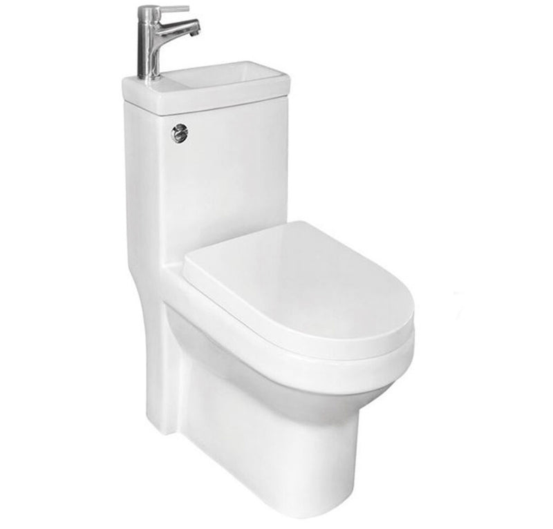 Arley Pro Integrated Toilet Pan With Basin & Tap 23701P2-J