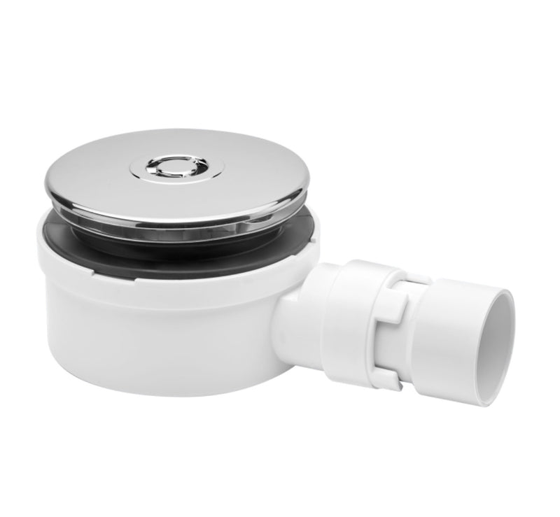 McAlpine Shower Trap with C/P Plastic Mercedes Grid ST90CP10-53