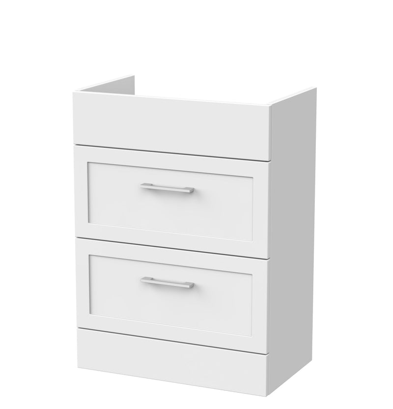 Fable 600mm Matt White Floor Standing Cabinet