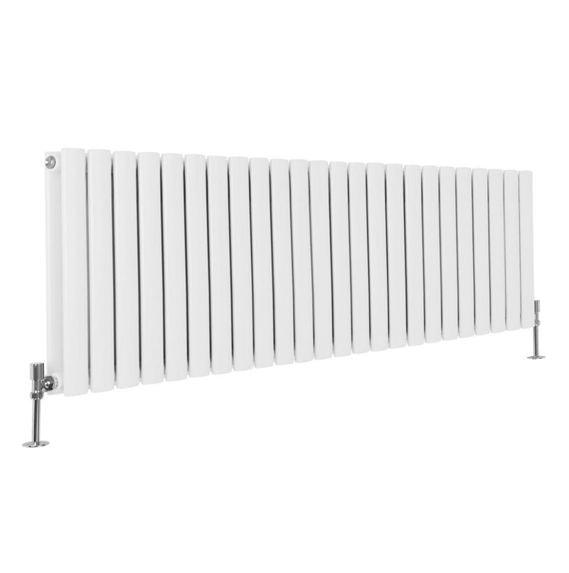 Horizontal Flat Panel/Single Panel Radiator - 400mm x 1288mm - White