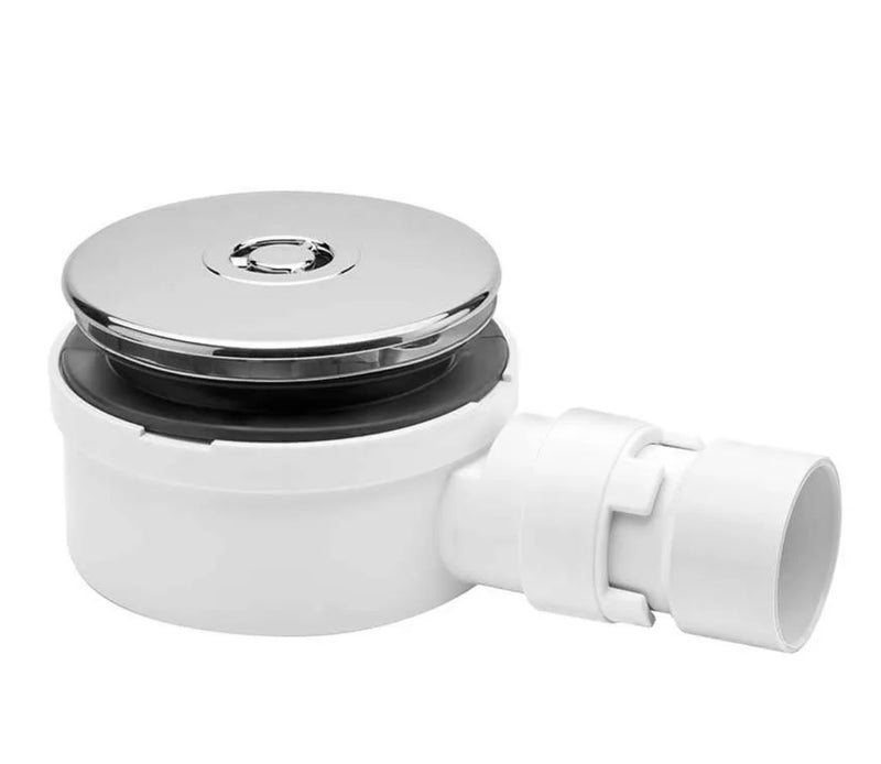McAlpine ST90CP10-53 Shallow Shower Trap 90mm x 25mm Water Seal - Plastic Flange