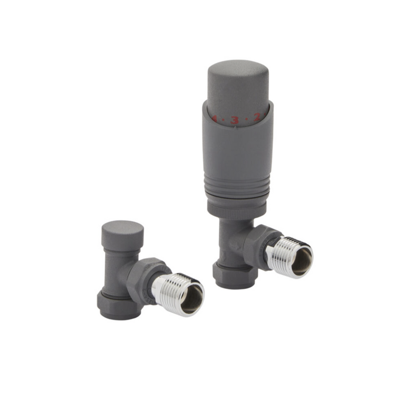 Kartell Angled K-Design Trv
Radiator Valve - Textured Grey