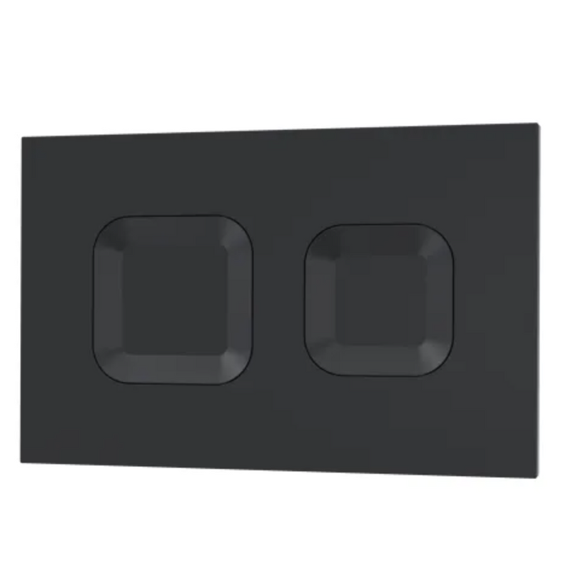 Matt Black Square Dual Flush Push Button