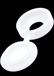 Samac White Hinged Cover Cap
(100) 6-8Mm